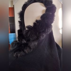 Black Puff Ball Head Cover